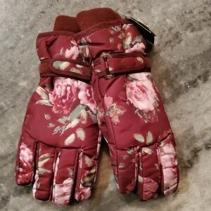 The Children's Place Floral Gkobes - Red and Pink